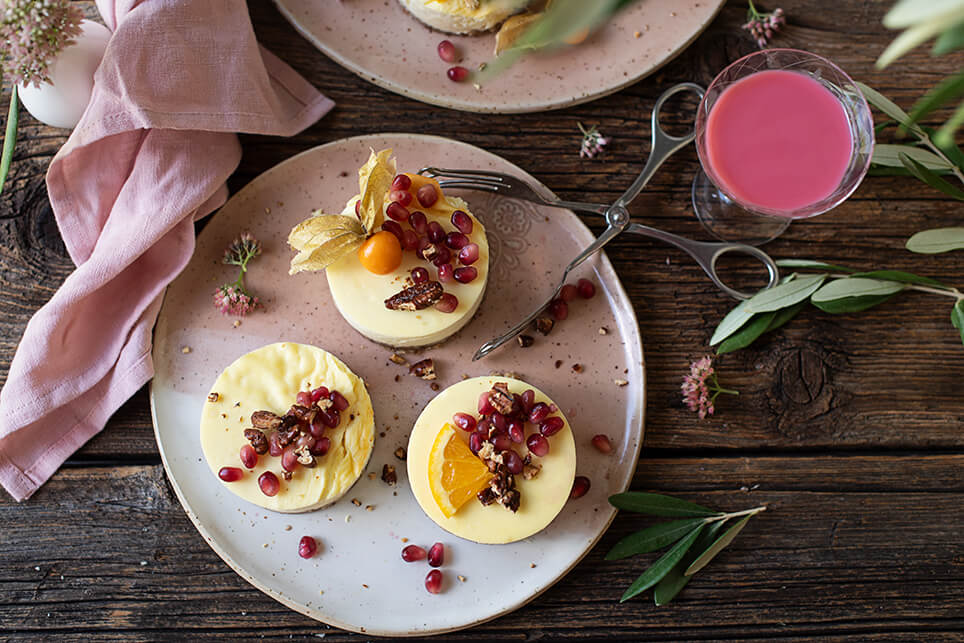 Mini Cheesecake mit Früchten